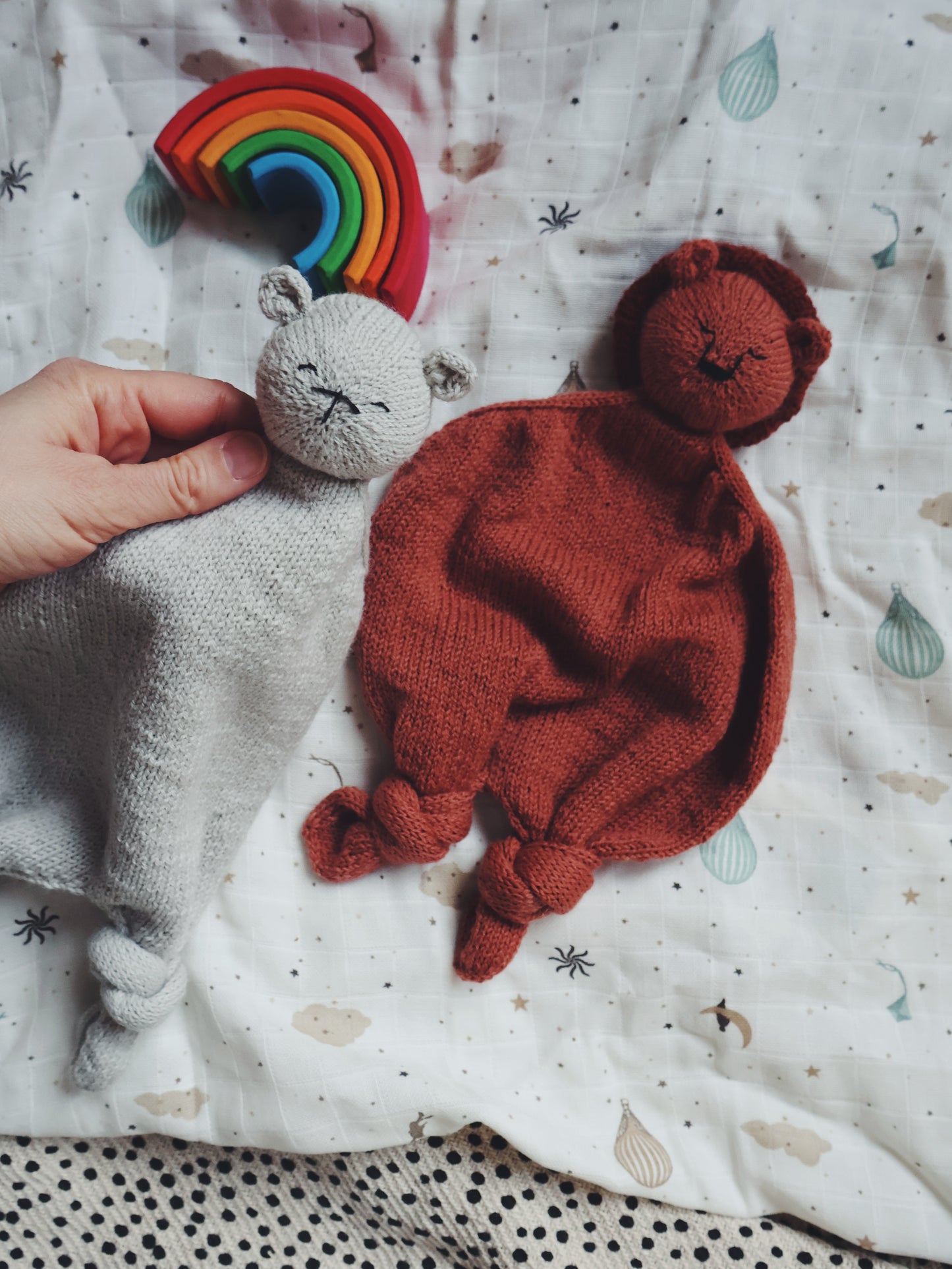 Bear and Lion Blankie - English pattern